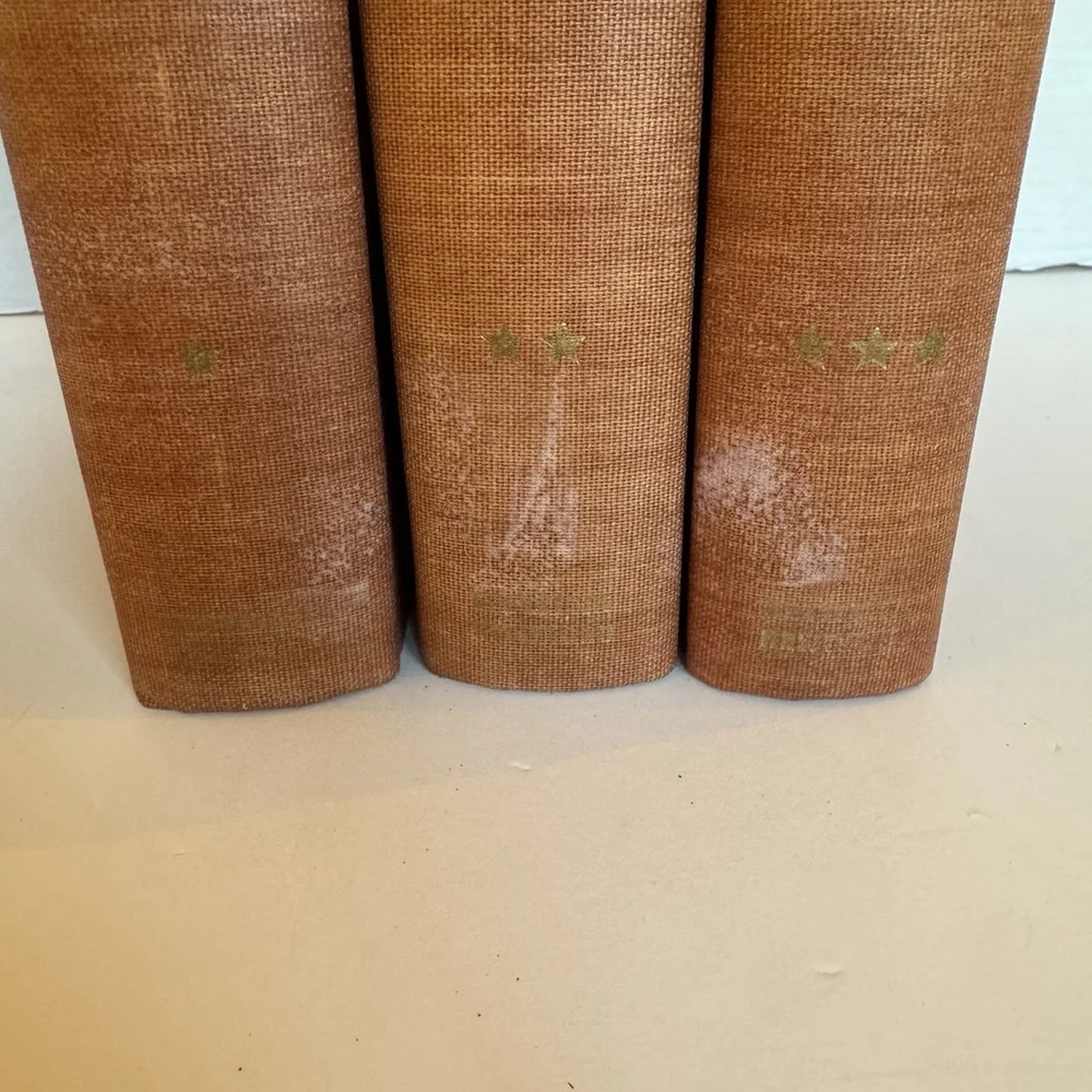 Vtg 1954 The Animal Kingdom 3 Vol Set Natural History Mid Century RedCloth Books